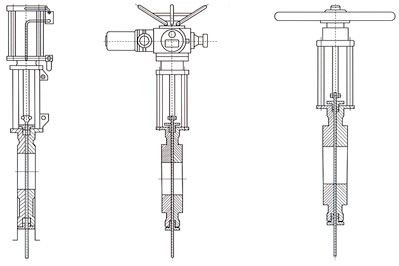 气动插板阀结构图